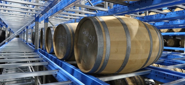 Shot of casks inside the warehouse (1)